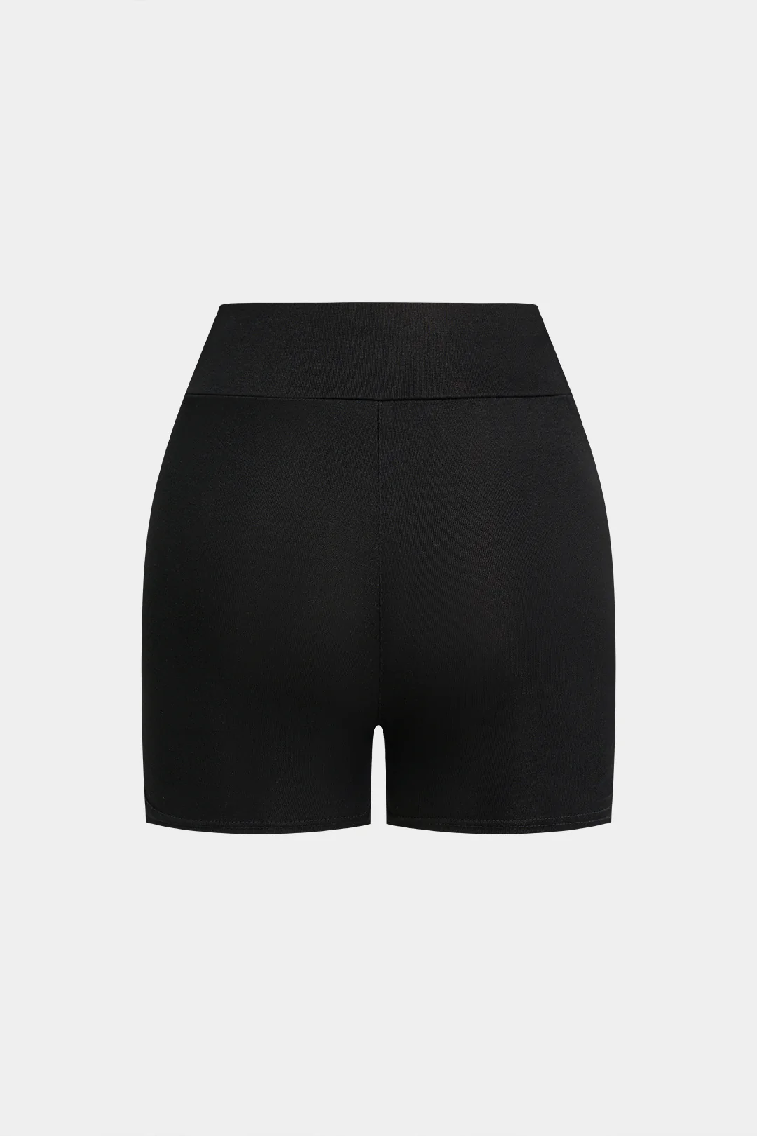 Solid High Waist Shorts - Flockneti