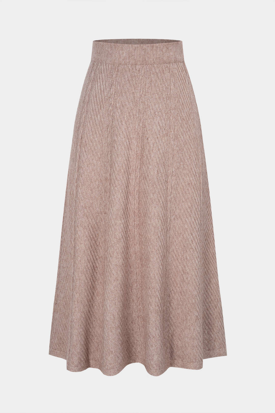Knit Wool High Waist Skirt - Flockneti