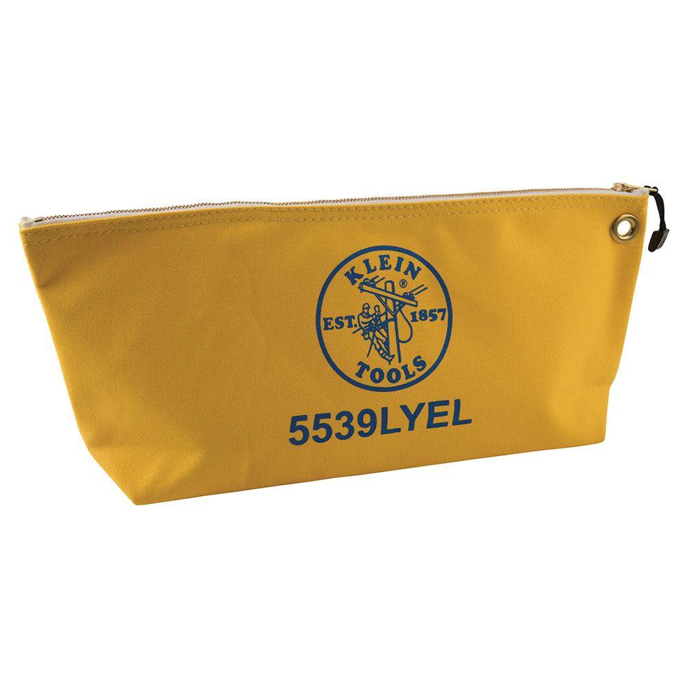Klein Tools Canvas Tool Bag with Zipper Yellow - Flockneti