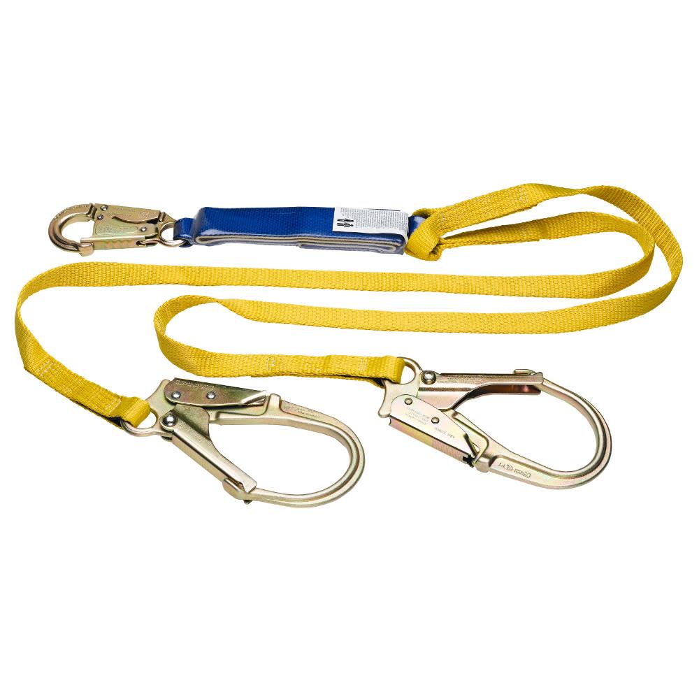 Werner 6ft DeCoil Twinleg Lanyard () - Flockneti