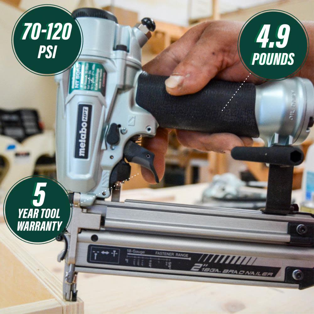 Metabo HPT 2-1/2″ 16-Gauge Pro Finish Nailer - Flockneti