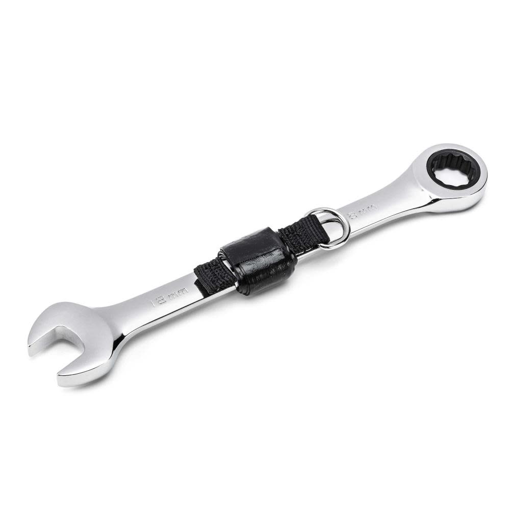 GEARWRENCH 18mm 12 Point Tether Ready Ratcheting Combination Wrench - Flockneti