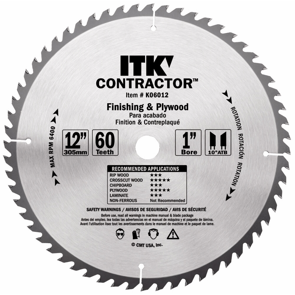 CMT 10 Inch 60 Tooth Finishing Blade - Flockneti