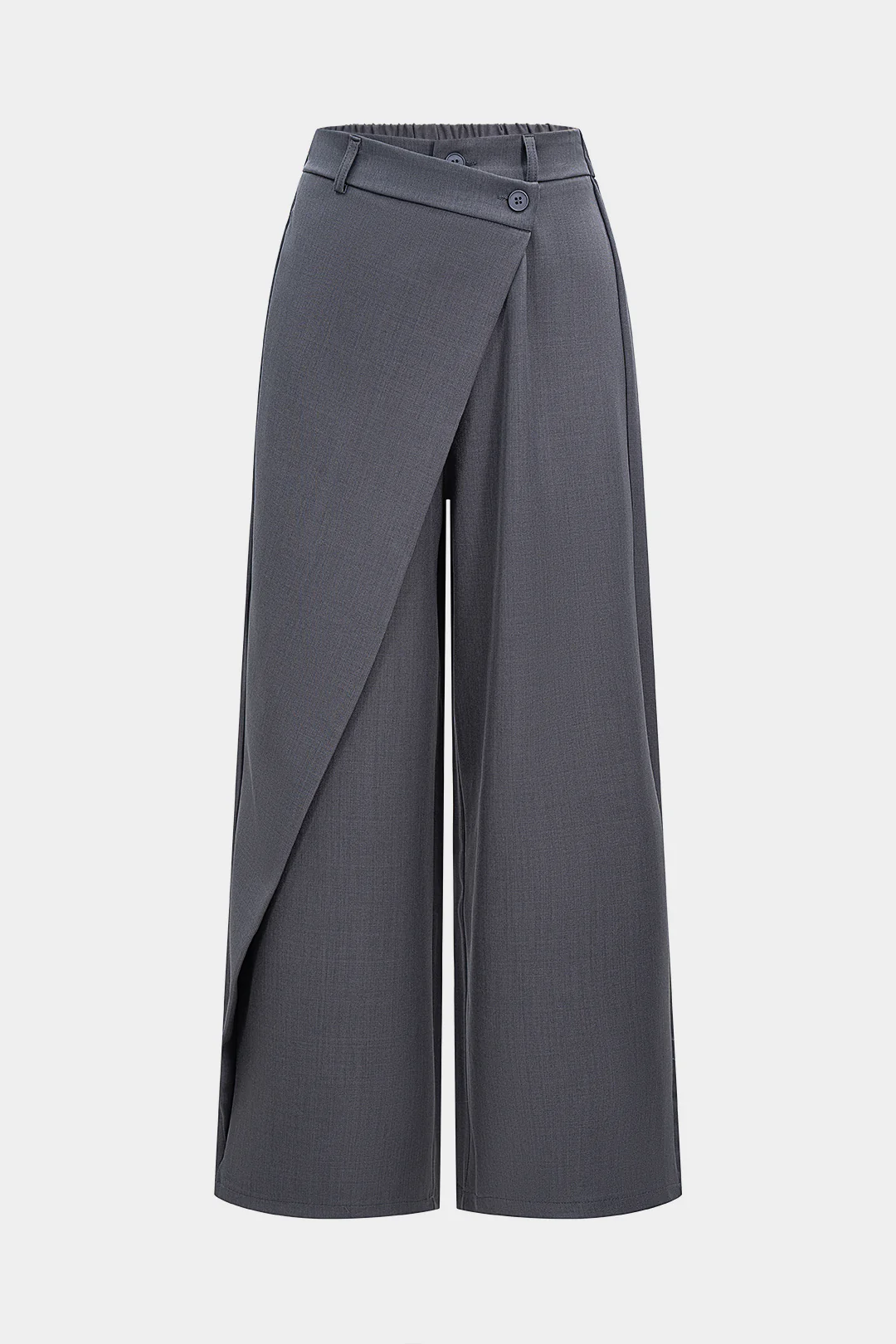 Asymmetrical Straight Leg Pants - Flockneti