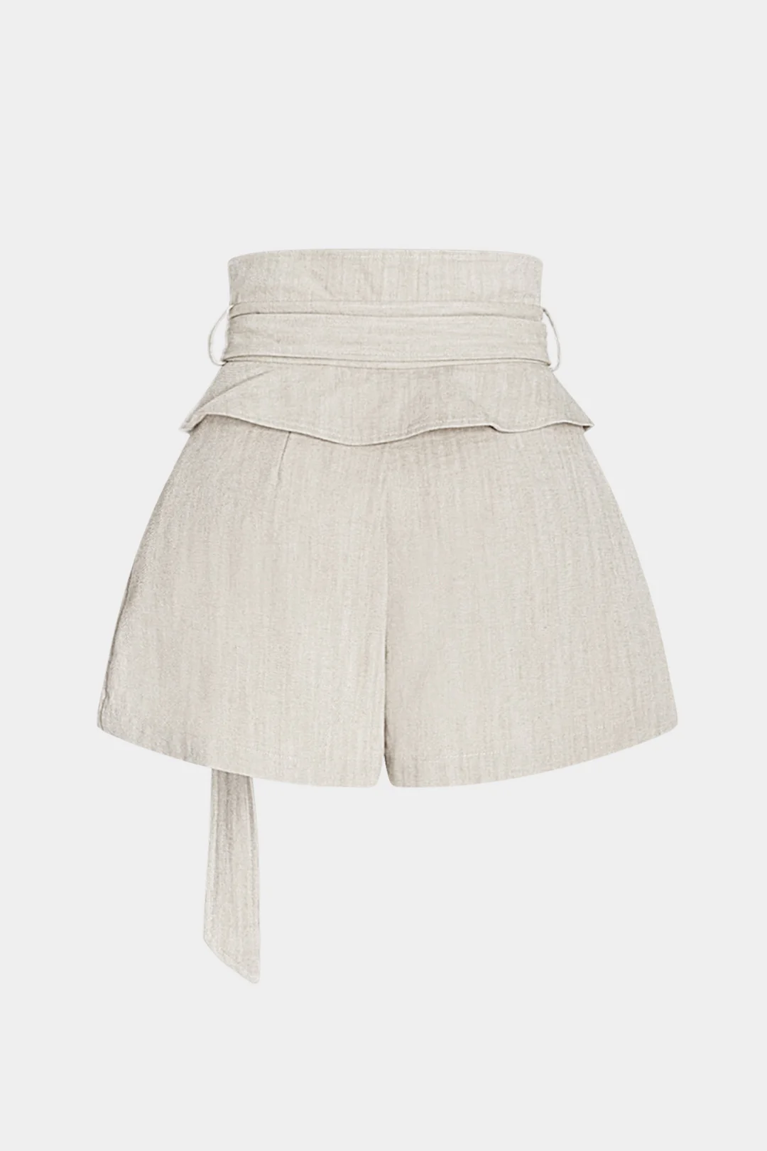 Belted Pocket High Waist Shorts - Flockneti
