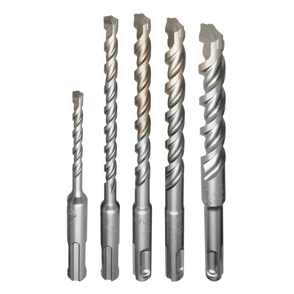 Milwaukee 5-Piece SDS-Plus M/2 Kit - Flockneti