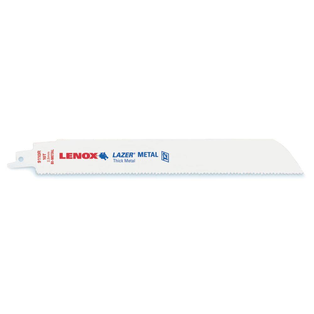 Lenox 5-Pack 9-in 10-TPI Bi-Metal Reciprocating Saw Blades - Flockneti