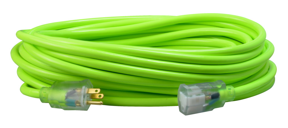 Southwire High Visibility Extension Cord Lighted End 50′ 12/3 - Flockneti