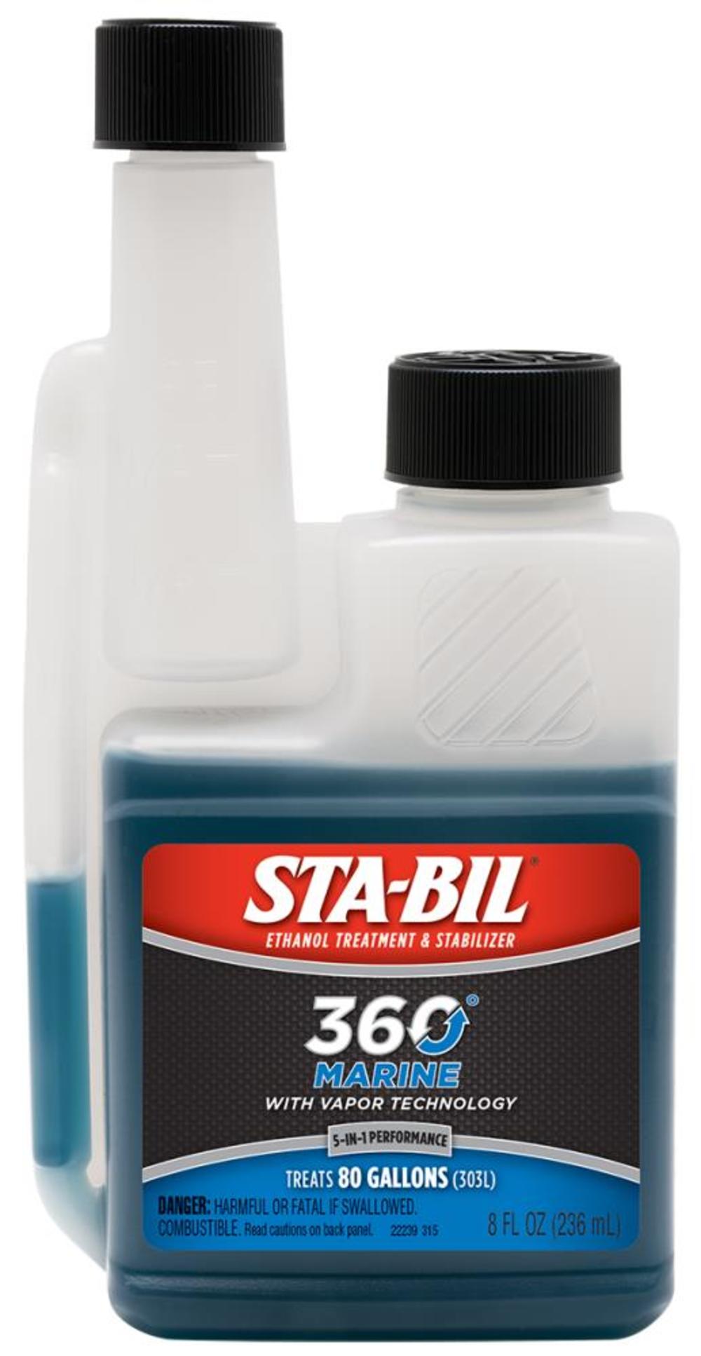 STA-BIL 360 Marine Ethanol Treatment & Fuel Stabilizer 8 Fl Oz - Flockneti