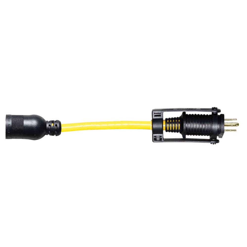 Voltec 1-ft 15-Amp 300-Volt 12-Gauge Yellow Outdoor Extension Cord - Flockneti