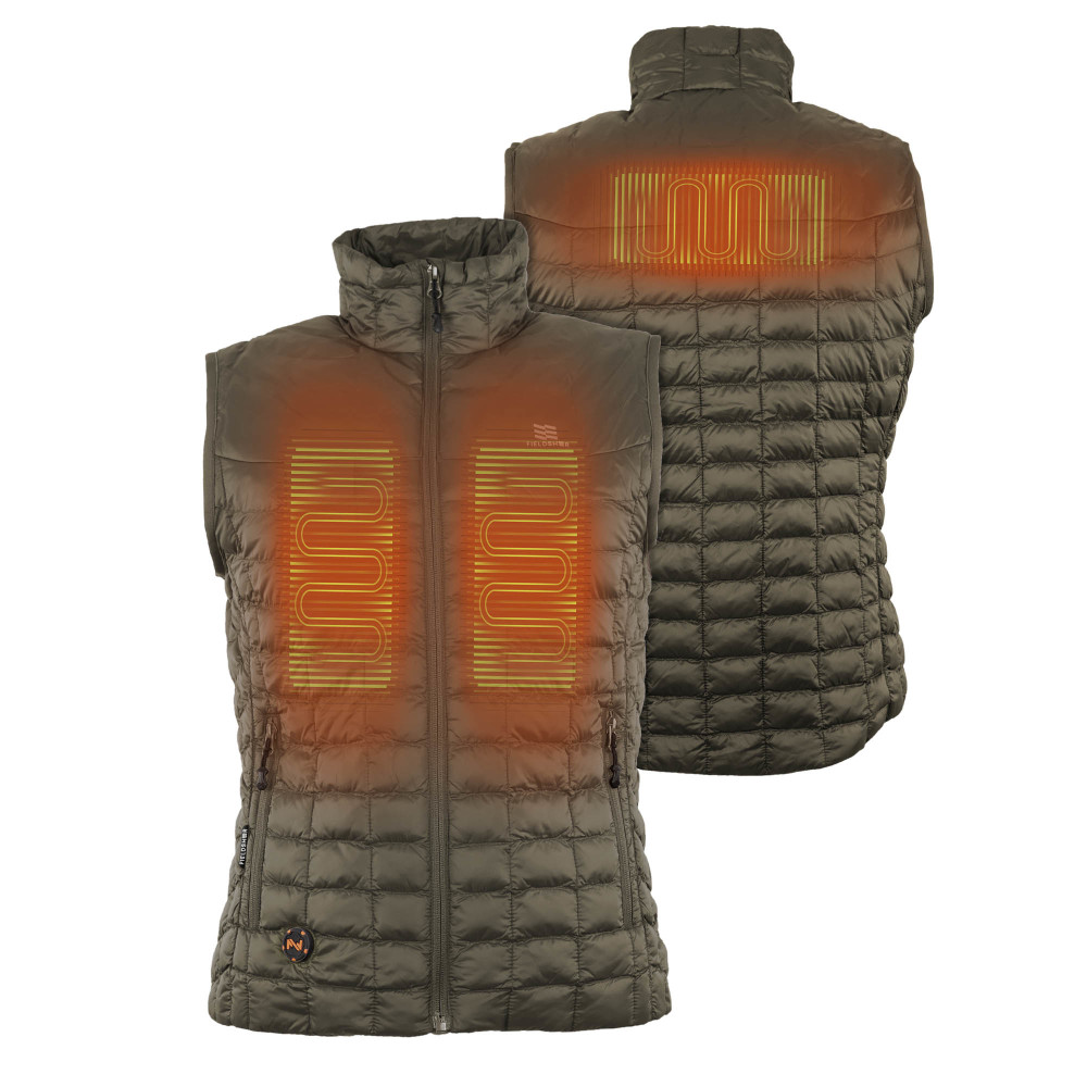 Mobile Warming Backcountry Vest Womens 7.4V Morel Small - Flockneti