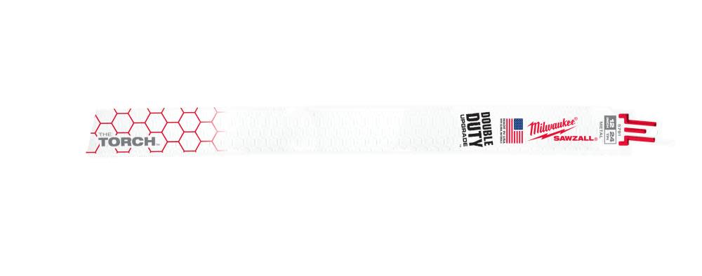 Milwaukee 12 in. 24 TPI THE TORCH SAWZALL Blades 5PK - Flockneti