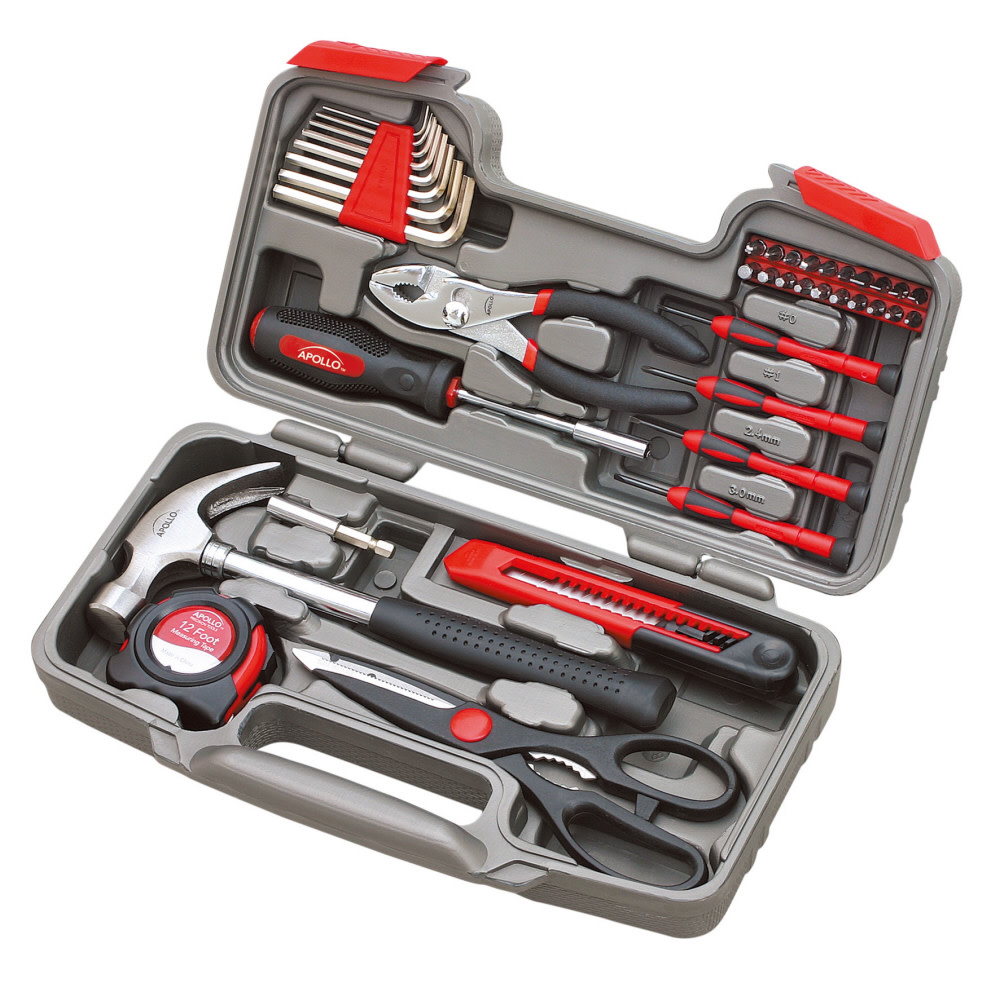 Apollo Precision Tools 39 Piece General Tool Set - Flockneti