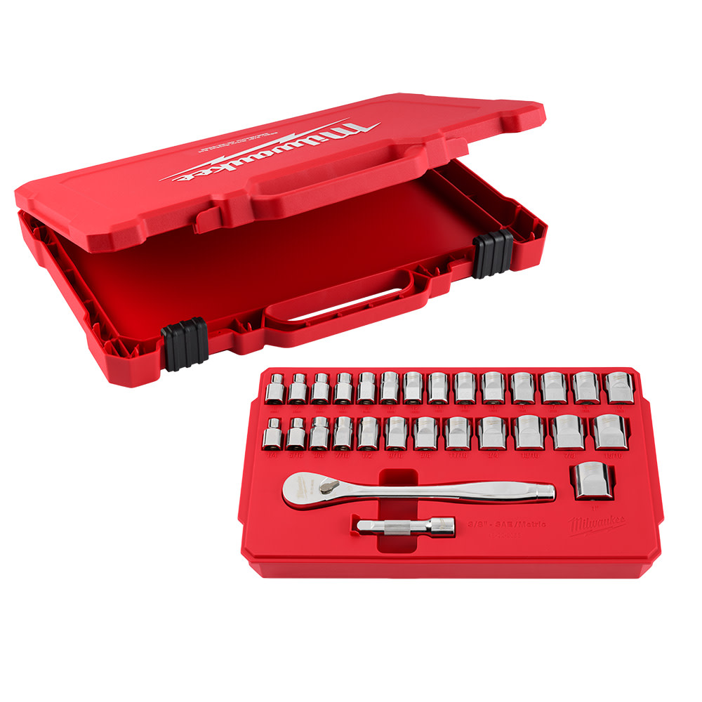 Milwaukee 29pc Ratchet and Socket Tool Set - Flockneti