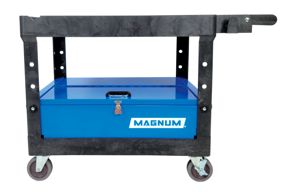Magnum Tool Group Pro Series Service Cart 4426 with 5″ Casters & Tool Box - Flockneti