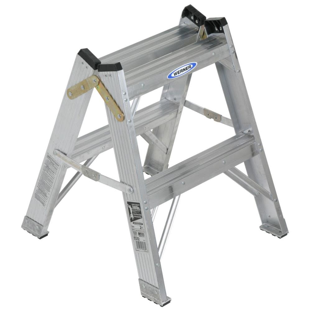 Werner 2 Ft. Type IA Aluminum Twin Step Ladder - Flockneti