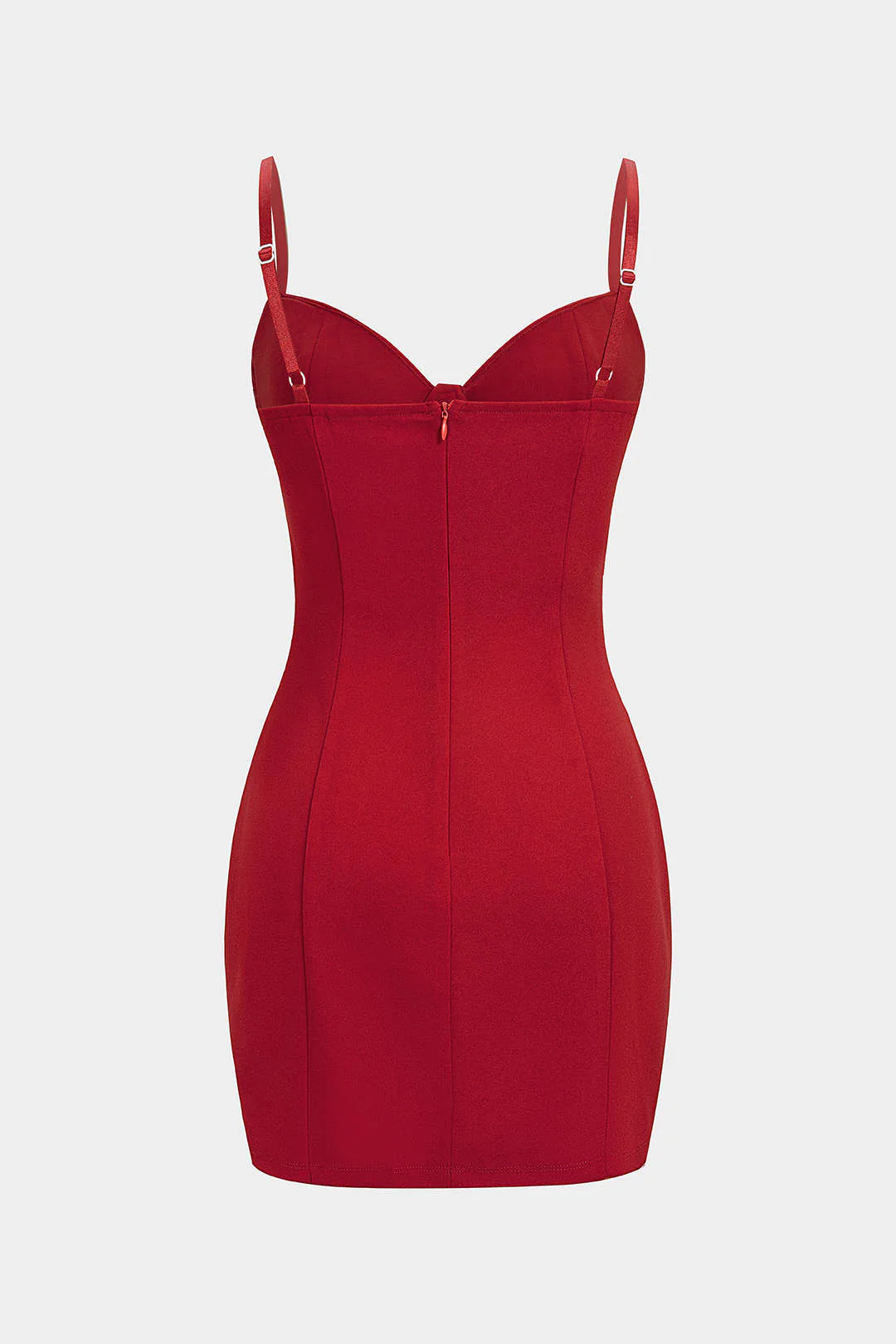 Bustier Zipper Slip Sleeveless Mini Dress - Flockneti