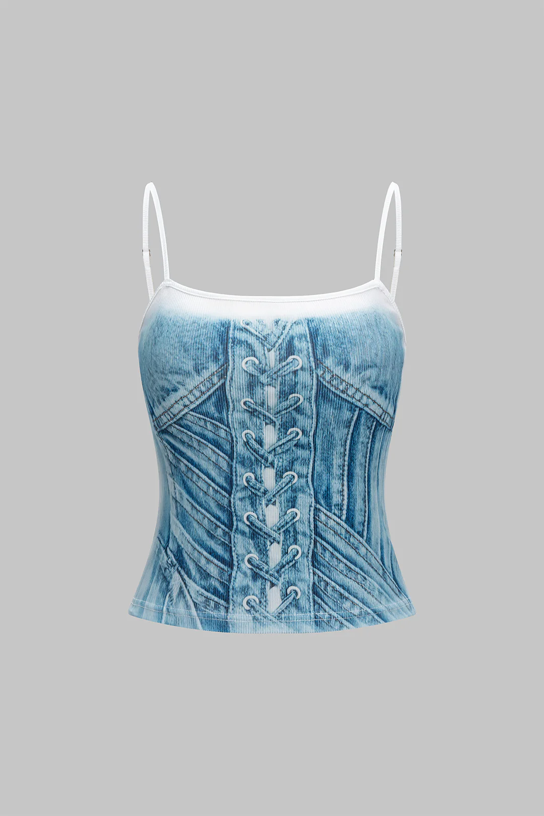 Illusion Pattern Print Cami Top - Flockneti
