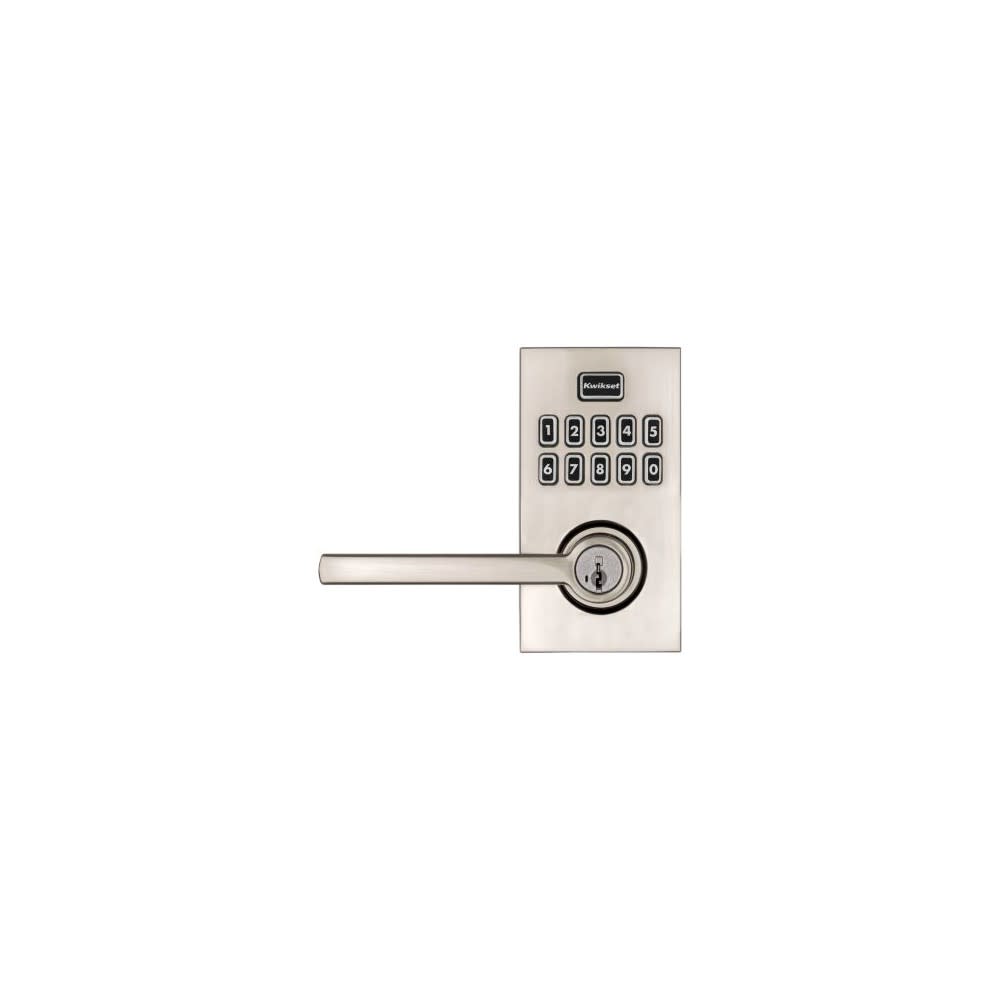Kwikset SmartKey Halifax Door Lever SmartCode 917 Satin Nickel - Flockneti