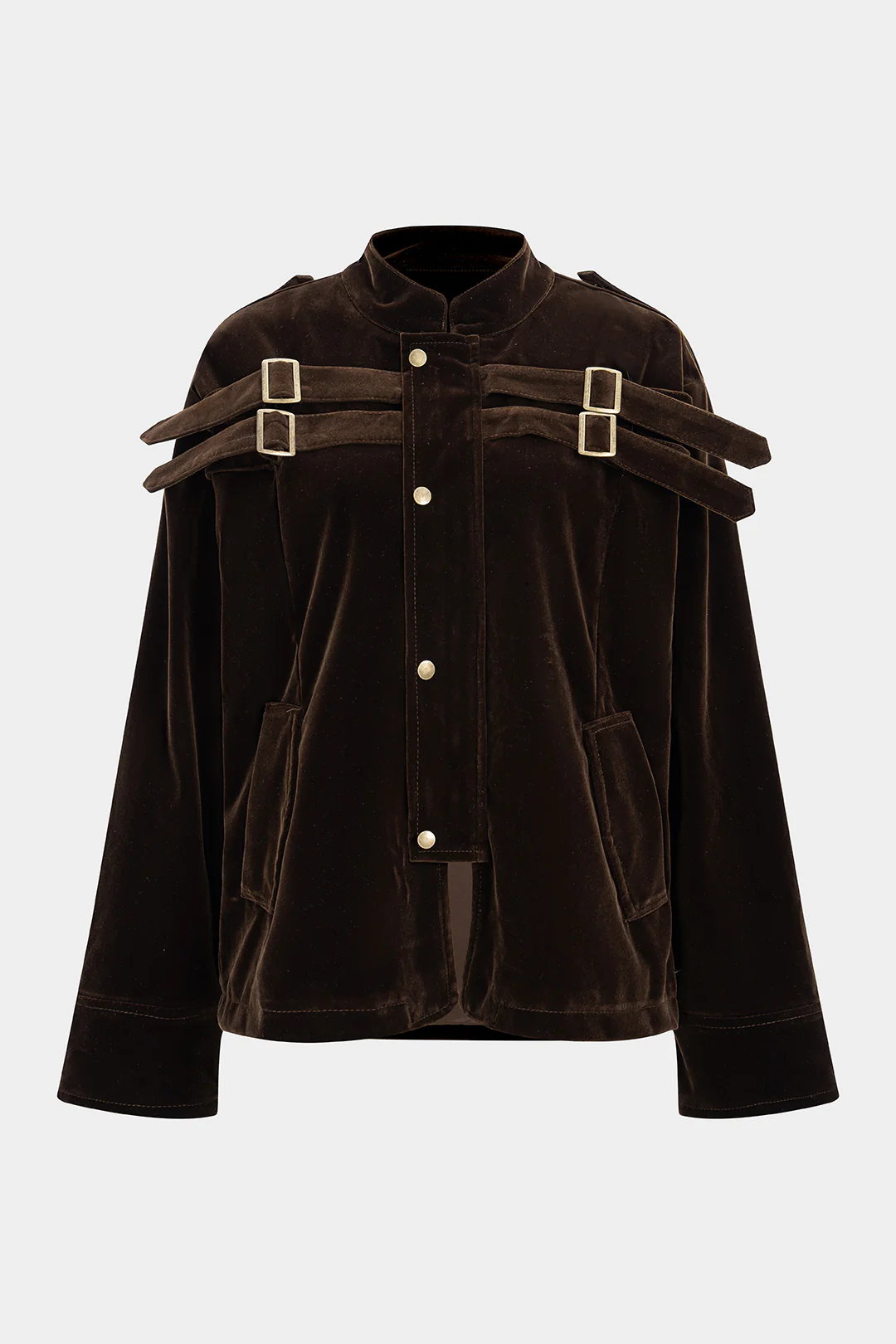 Suede Button Pocket Jacket - Flockneti
