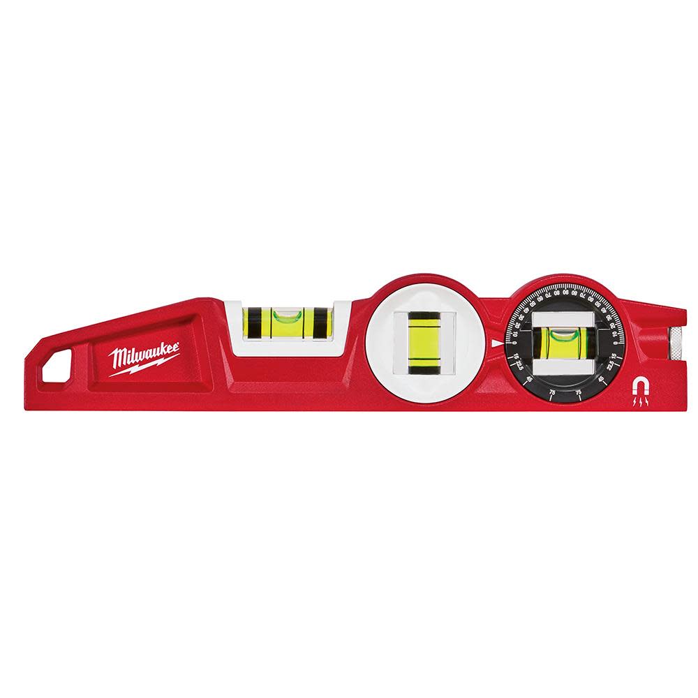 Milwaukee 10 in. Die Cast Torpedo Level with 360 Degree Locking Vial - Flockneti