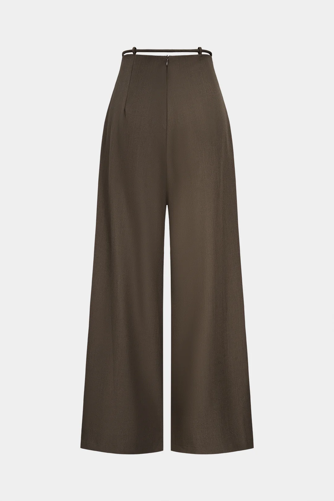 Drawstring High Waist Wide Leg Pants - Flockneti