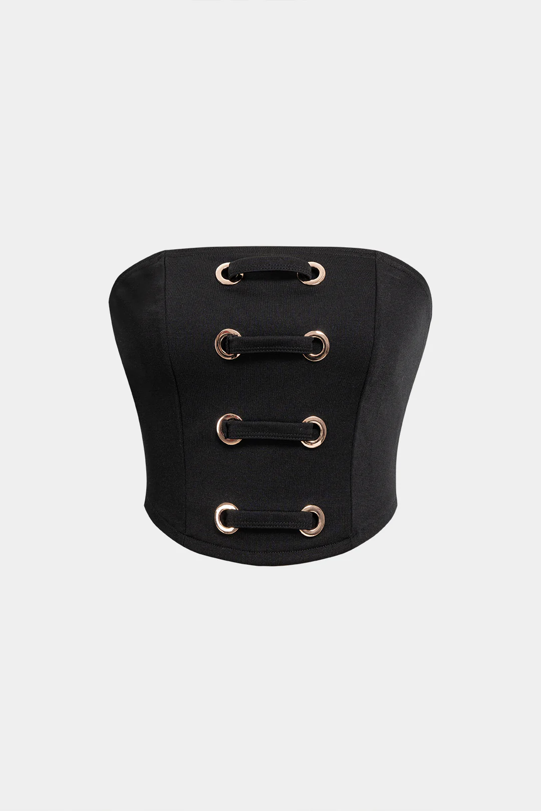 Metallic Zipper Tube Top - Flockneti