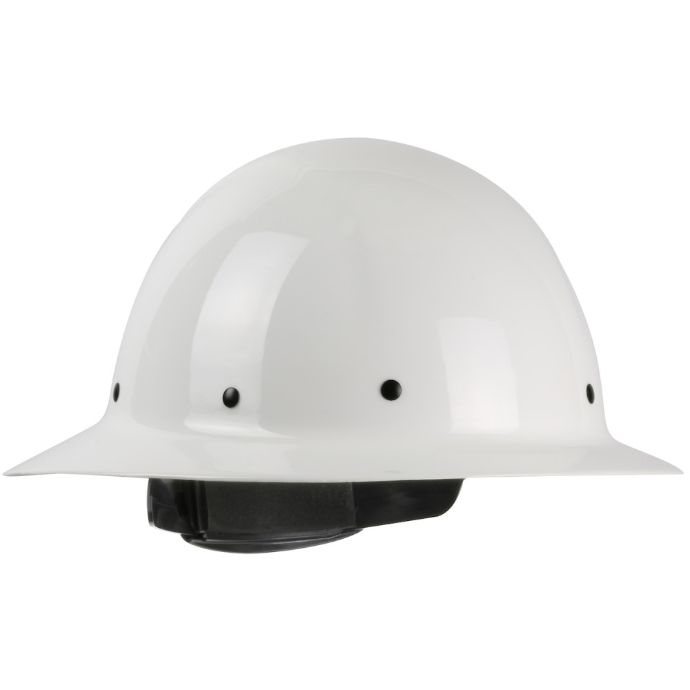 Protective Industrial Products Dynamic Wolfjaw Hard Hat White Full Brim Smooth Dome - Flockneti