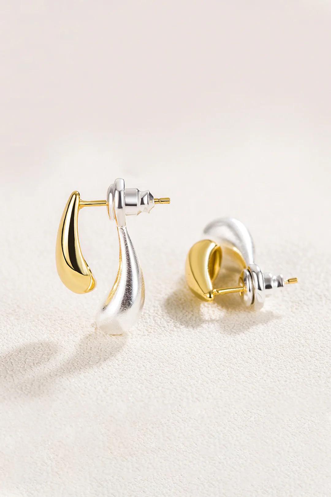 Water Droplet Patchwork Earrings - Flockneti