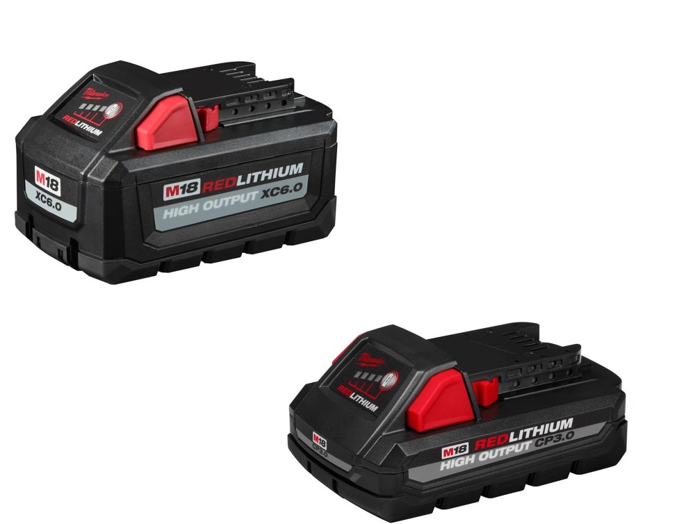 Milwaukee M18 REDLITHIUM HIGH OUTPUT XC 6Ah and 3Ah Battery 2pk Bundle - Flockneti
