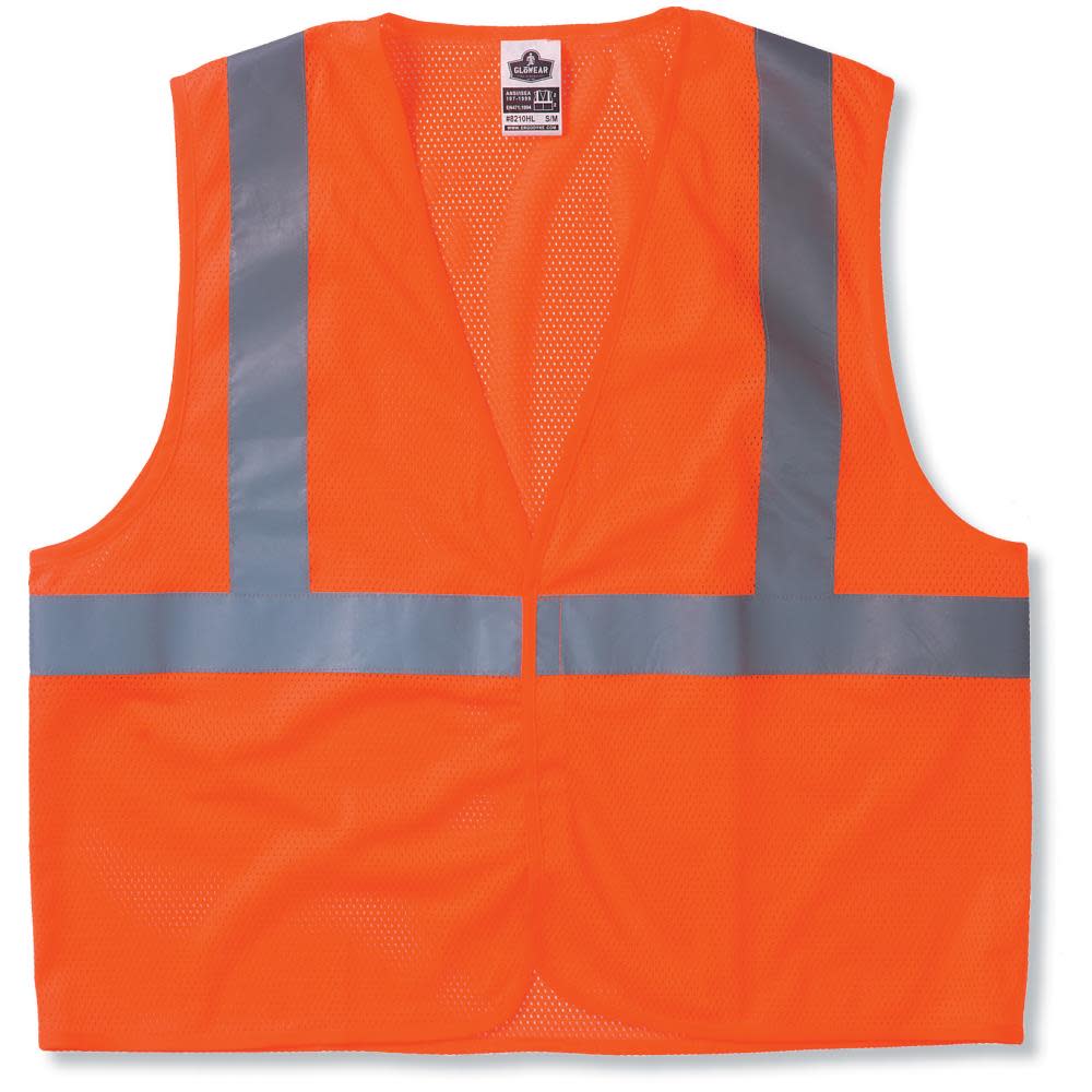 Ergodyne GloWear 8210HL Orange Class 2 Economy Vest – L/XL - Flockneti