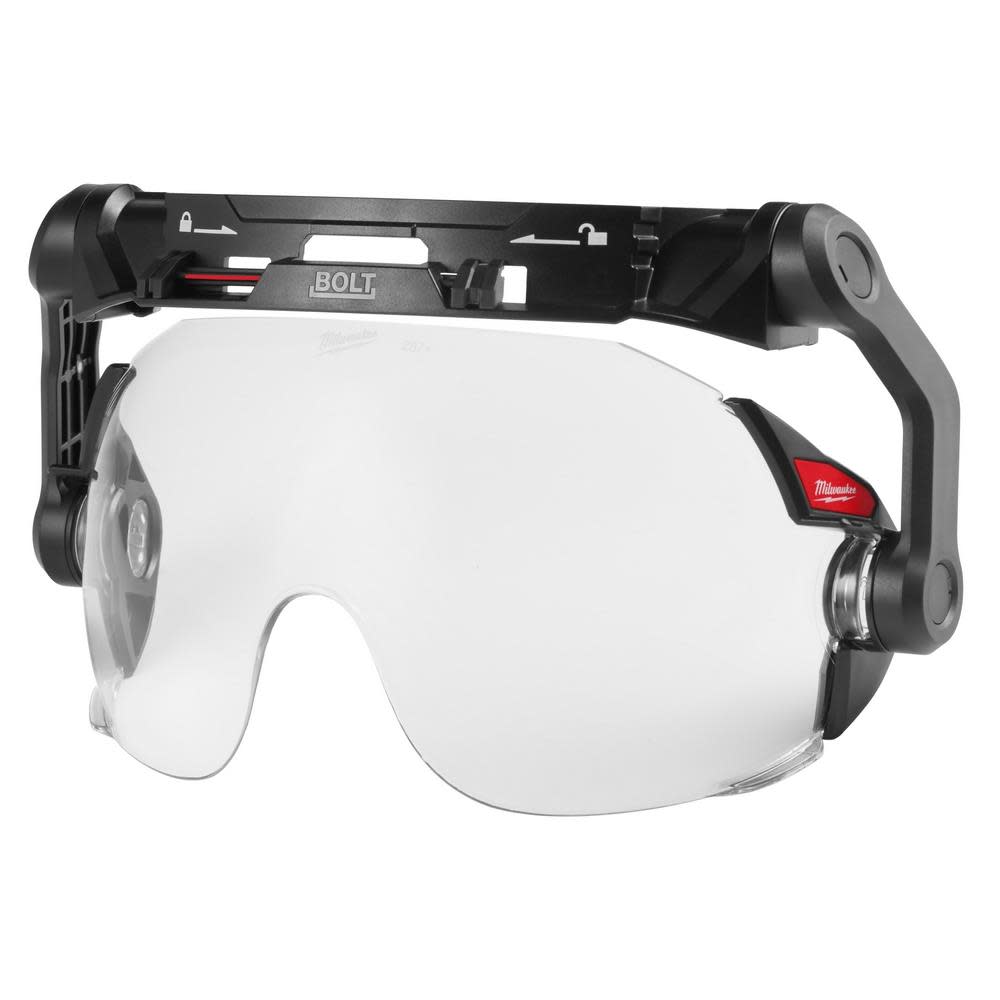 Milwaukee BOLT Eye Visor Clear Dual Coat Lens Compatible with Safety Helmets - Flockneti