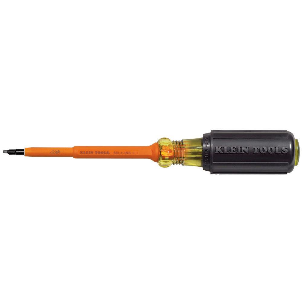 Klein Tools Insulated Screwdriver #1 Square 4″ L - Flockneti