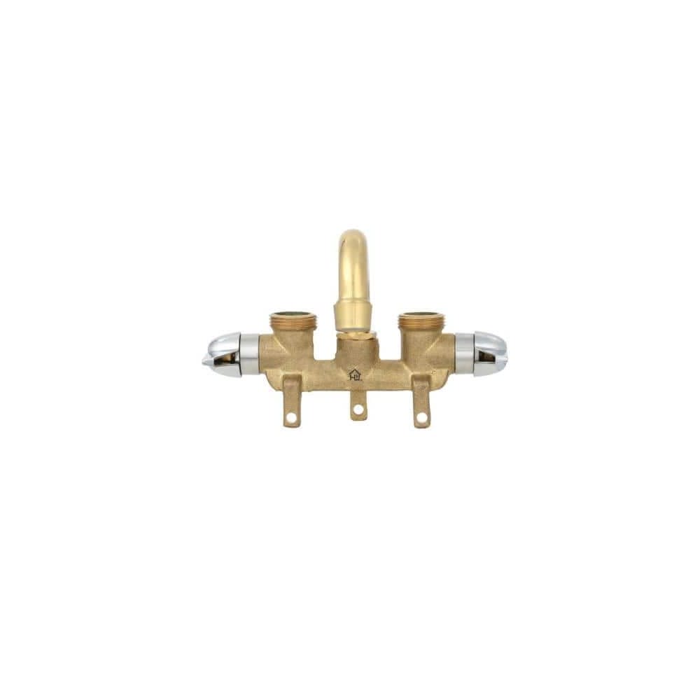 Homewerks Laundry Tray Faucet Brass 2 Handle - Flockneti