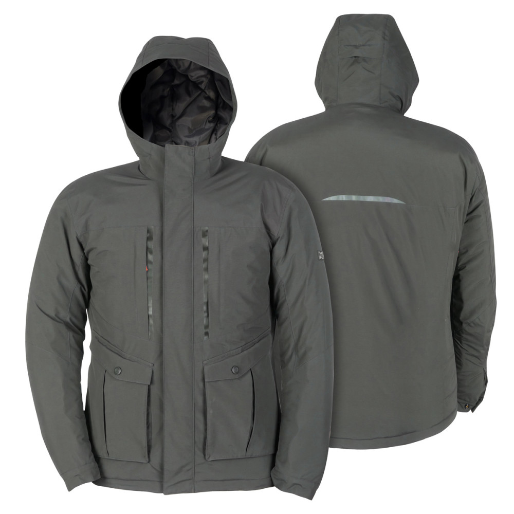 Mobile Warming Pinnacle Parka Heated Jacket Men’s 12 Volt Thyme Medium - Flockneti