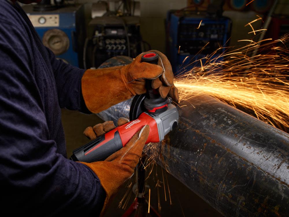 Milwaukee 13 Amp 6 In. Small Angle Grinder Paddle Lock-On - Flockneti
