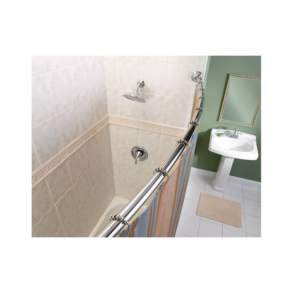 Moen Shower Rod Chrome 72″ Adjustable Curved - Flockneti