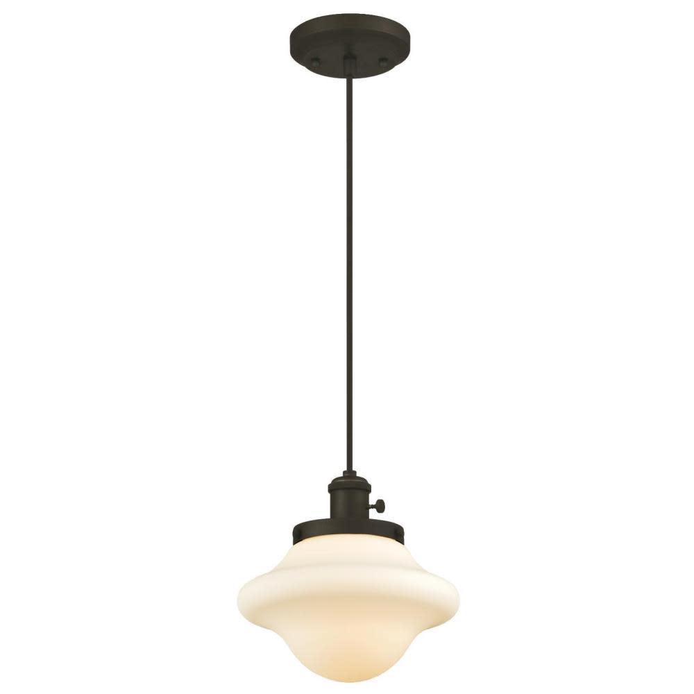 Westinghouse 60W Oil Rubbed Bronze One Light Indoor Mini Pendant - Flockneti