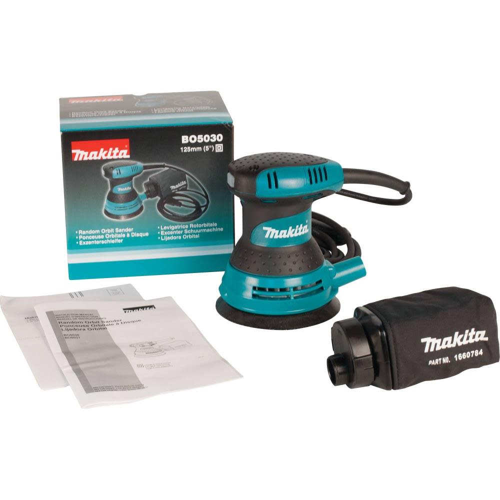 Makita 5 In. Random Orbit Sander - Flockneti