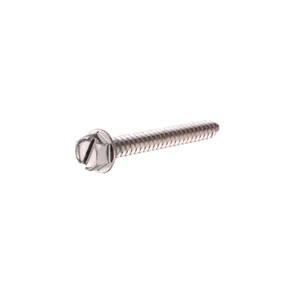 Hillman #14 x 1″ Stainless SlottedHex Washer Sheet Metal Screw 100pk - Flockneti