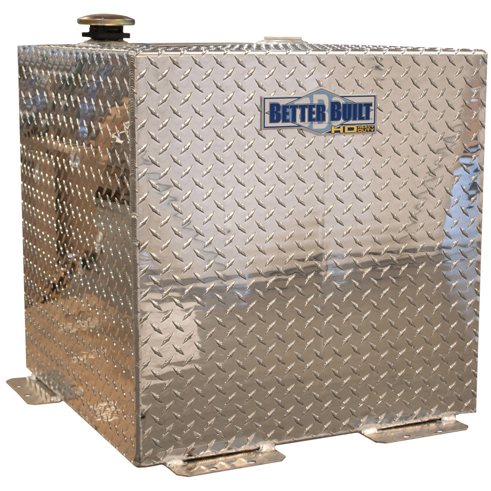 Better Built 50 Gallon HD Series Square Transfer Tank ALUMINUM BRITE - Flockneti