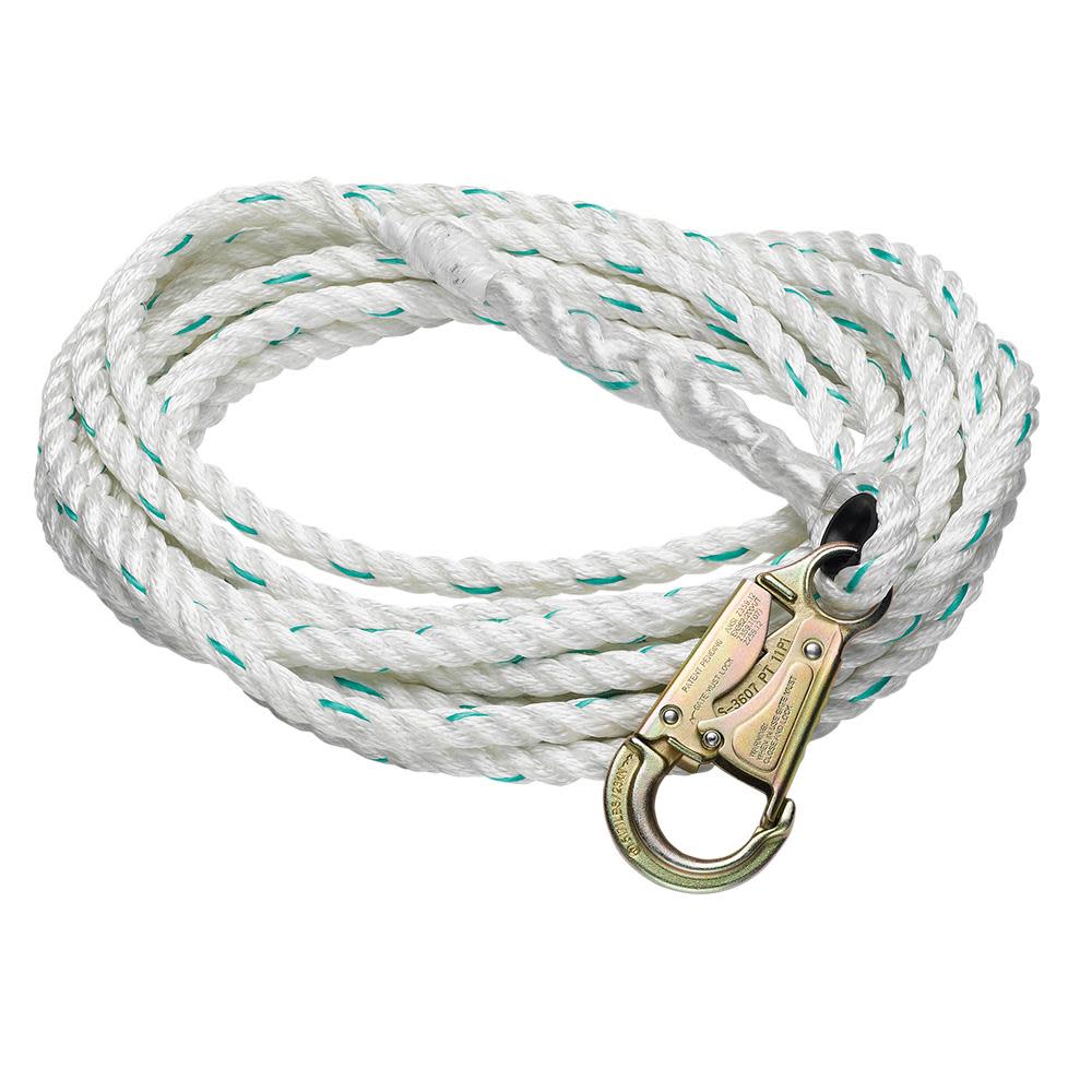 Werner 75ft 5/8in Poly-dac Vertical Lifeline - Flockneti