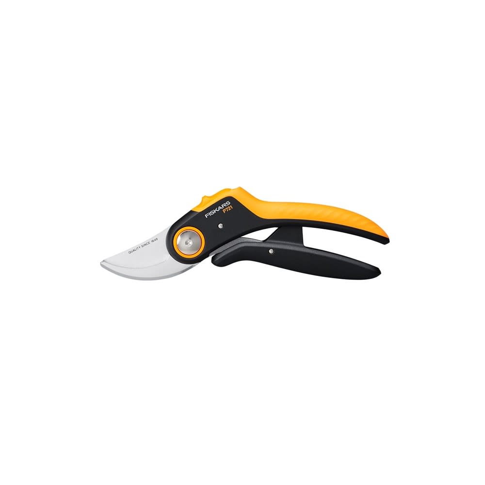 Fiskars Plus Steel Blade P721 Pruner with Ergonomic Handle - Flockneti