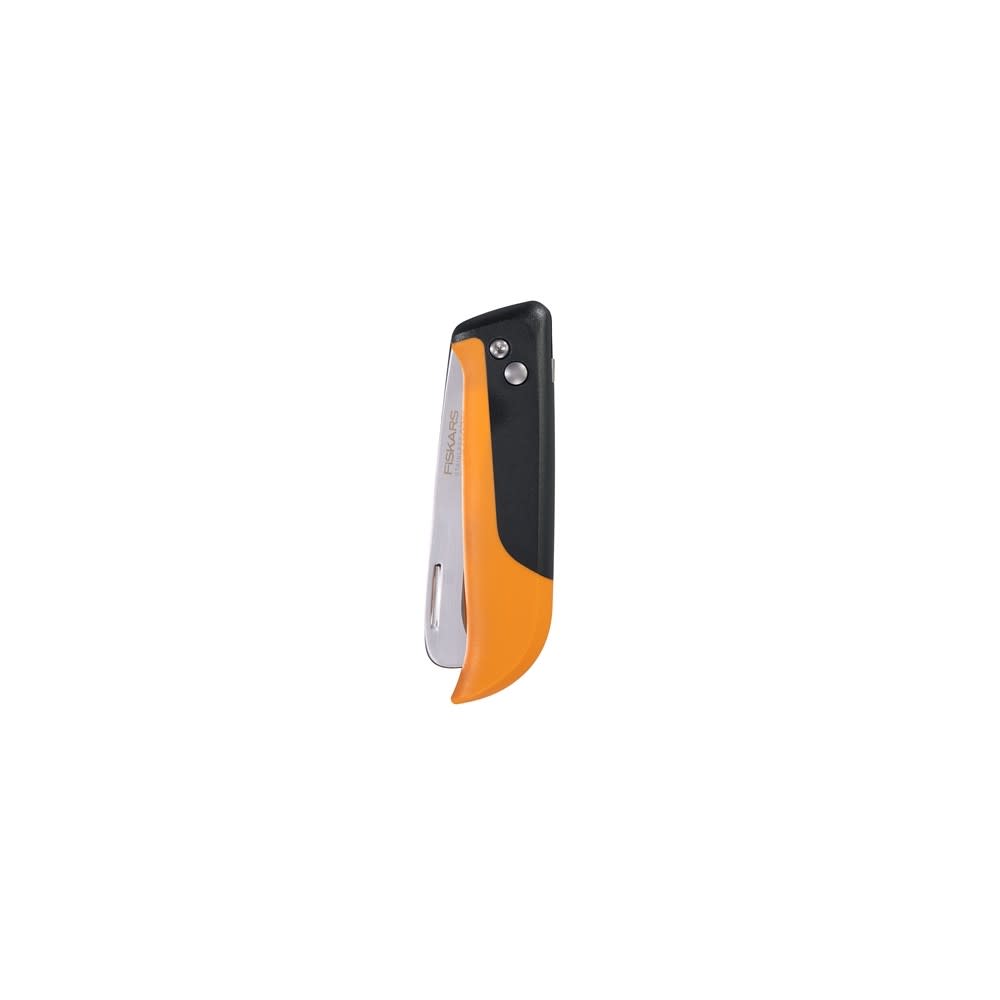 Fiskars Orange/Black Folding Produce Harvesting Knife - Flockneti