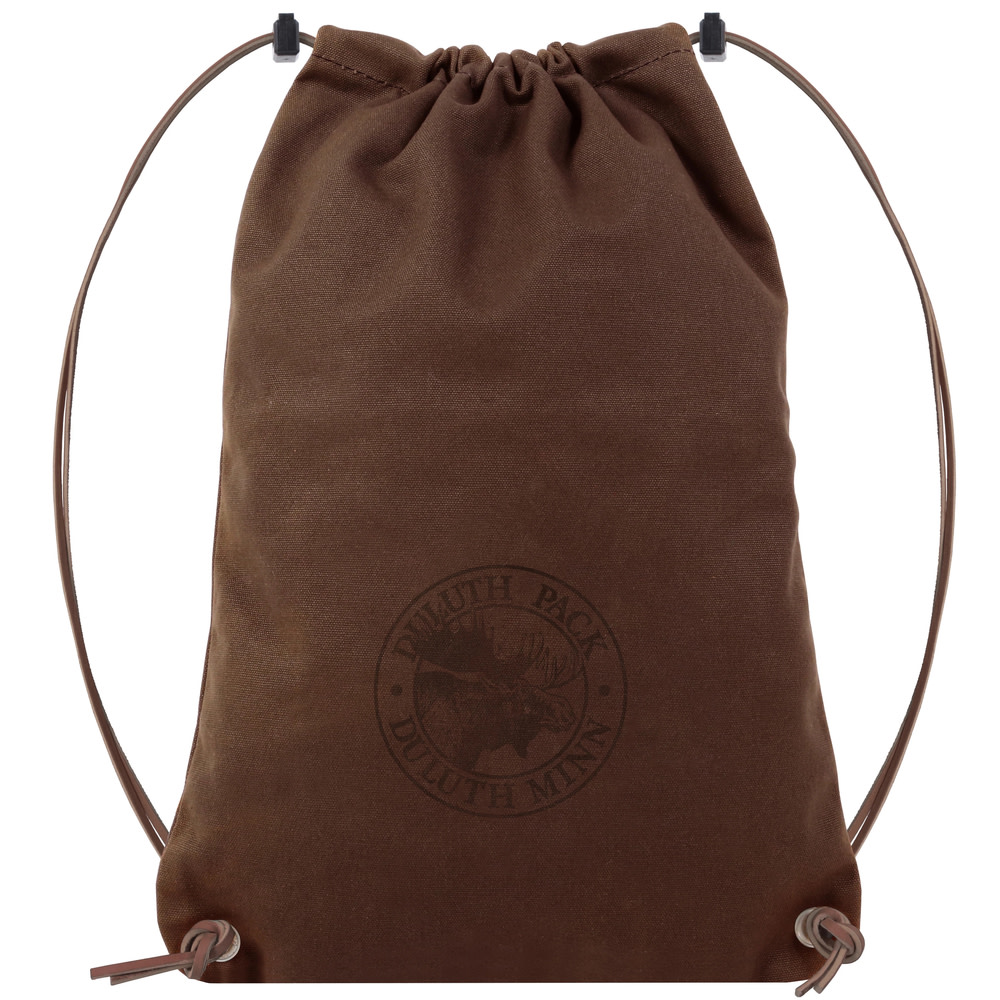 Duluth Pack Drawstring Backpack – Brown - Flockneti