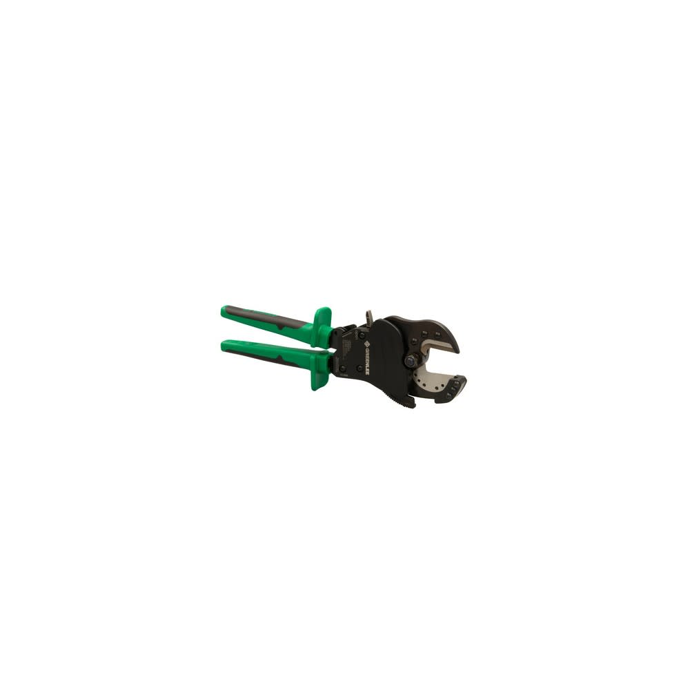 Greenlee Ratchet ACSR Cutter 11.25″ Cushioned Grip Open Jaw - Flockneti