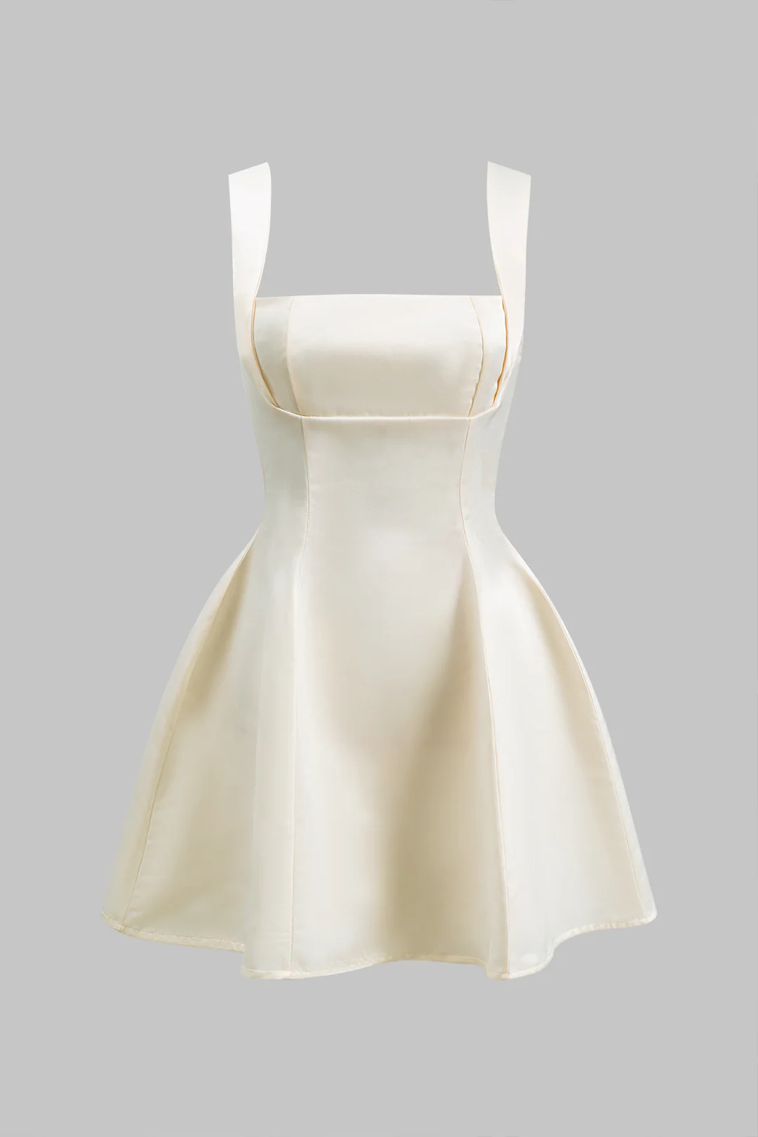 Tie Back Zipper Backless Slip Mini Dress - Flockneti