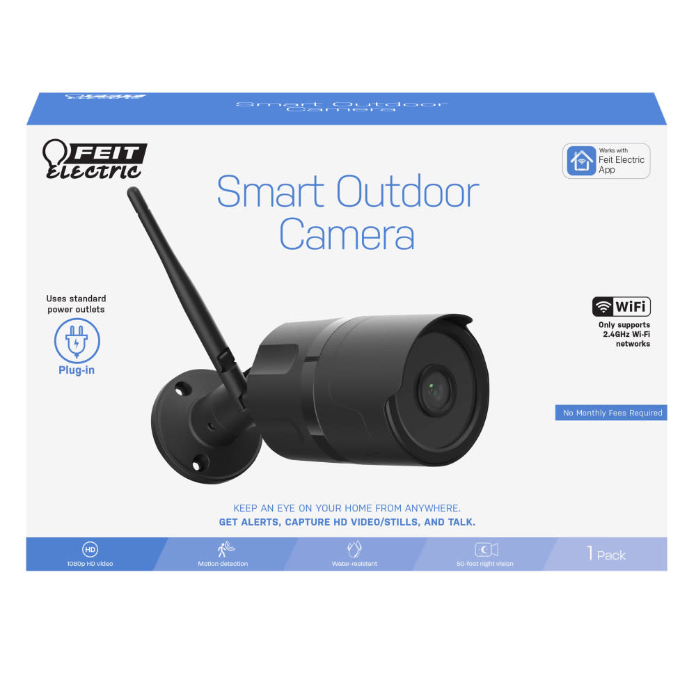 Feit Electric 1080p HD Outdoor Wall Mount Smart WiFi Camera - Flockneti
