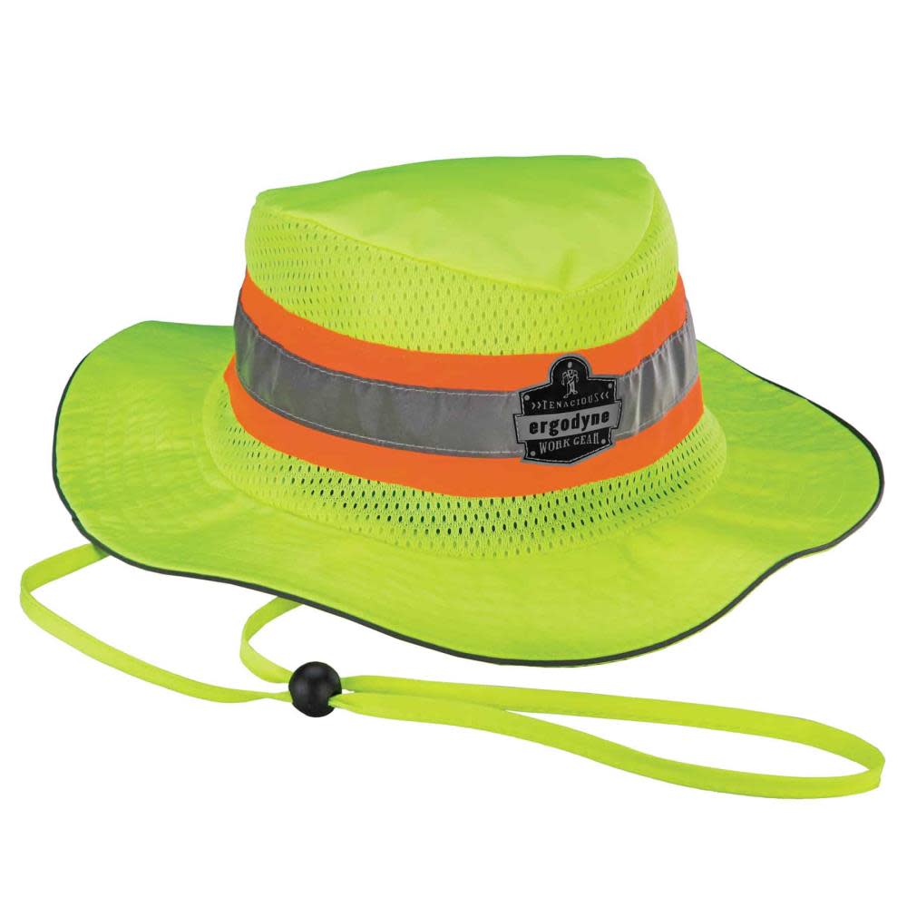 Ergodyne Chill Its 8935CT Ranger Sun Hat PVA Hi Vis Lime 2X/3X - Flockneti