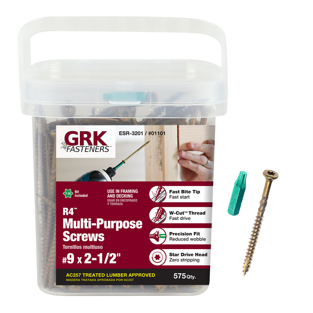 GRK Fasteners R4 Screw Pro-Pak 9 x 2″1/2 - Flockneti